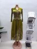 Women's Printed Casual Dress Fashion Suit Collar Pleated New Clothing_ecoleips.com