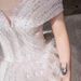 Women's Clothing Main Wedding Dress New Bride One Shoulder Slim Hepburn Dignified Starry Sky Trailing Dreamy Net Celebrity Style Female_ecoleips.com