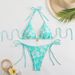 New European And American Bikini Two Piece Swimsuit Women's Backless Sexy Straps Digital Printing_ecoleips.com