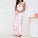 Women's Slim Fit Maxi Dress Spring Summer New European American Style Fashionable Elegant Printed Drop Neck Resort Dress_ecoleips.com