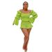 Women's Clothing Women's Sexy Top With Gathered Sleeves And Pleats Style Four Colors Available Long Sleeve For Formal & Casual_ecoleips.com