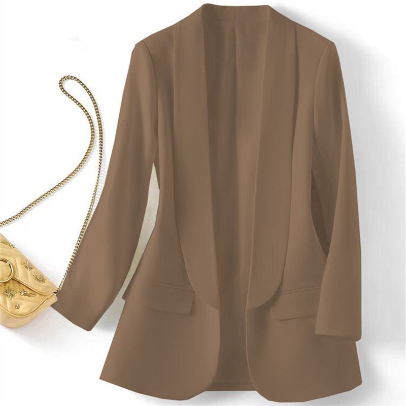 Women's Casual Long Sleeve Blazer Trendy Autumn Style Versatile And Easy to Match Outerwear for 2026_ecoleips.com