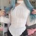Cross-border European And American 2026 Spring Women's Clothing, Striped Street-style Long-sleeve Asymmetrical Neck_ecoleips.com