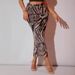 Slim Fit Fishtail Midi Skirt For Women Mesh Tufted Paisley Print Spring Summer_ecoleips.com