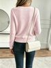 Gentle And Soft Knitted Cardigan, V-neck Button-down Faux Mink Fleece Sweater, Elegant And Versatile Short Outerwear._ecoleips.com