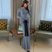 European And American Best-Selling Women's Clothing 2025 Early Autumn New Fashion Solid Color Ruched Waist Tie Long_ecoleips.com