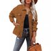 Women's Clothing Womens Denim Jacket Oversized Boyfriend Trucker Denim Jacket Womens Short Cape_ecoleips.com