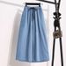 European And American Foreign Trade Clothing Factory Summer Plus-size Women's Drawstring Ultra-thin Fabric Elastic Waist_ecoleips.com