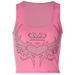 European And American Style Women's Clothing 2025 Summer New Fashion Hot Girl Rhinestone U-neck Slim-fit Long-sleeve Top_ecoleips.com