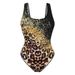 Women's 3D Print One Piece Swimsuit Tie-Dye Animal Print Design Full Coverage Comfortable Fit Swimwear_ecoleips.com
