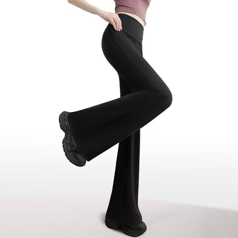 Aria Basics Cross-border Exclusive Supply Of Extra-long, High-waisted, Slimming, Casual Women's Bell-bottom Pants With Wide-leg_ecoleips.com