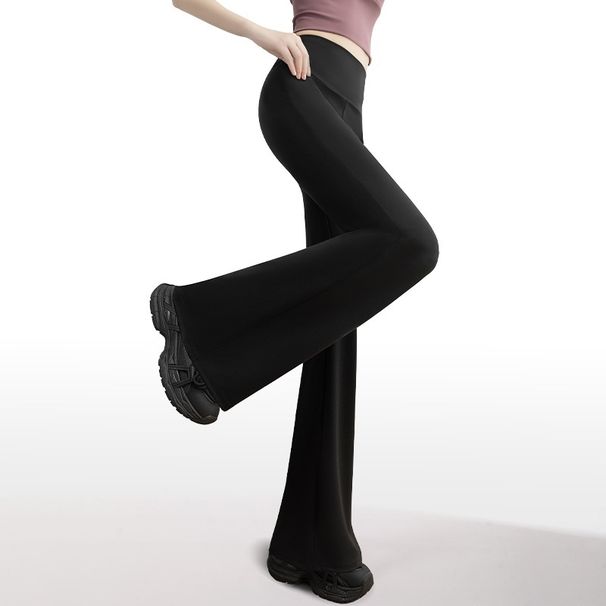 Aria Basics Cross-border Exclusive Supply Of Extra-long, High-waisted, Slimming, Casual Women's Bell-bottom Pants With Wide-leg_ecoleips.com