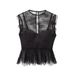 Women's Lace Trimmed Top Summer New Arrival Mature Sexy Style_ecoleips.com