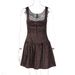 Women's European American Style Patchwork Printed Dress French Lace Trimmed Suspender New 2025_ecoleips.com