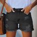 2024 Street Hipster Ripped Straight Pants Women's Denim Shorts Women's_ecoleips.com