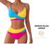 Women's Clothing Split Stitching Contrast Color Bikini Seaside Swimsuit_ecoleips.com