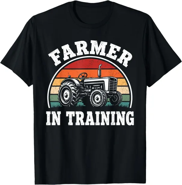 Women's T-Shirts Farmer In Training Shirt Tractor Farming T-Shirt_ecoleips.com