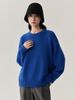 Women's Clothing Korean Style Oversized Soft Wool Sweater Women's Casual Round Neck Pullover Pure Color Knit Top_ecoleips.com