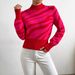 Zebra Print Sweater – Acrylic Knit Top With Round Neck & Long Sleeves (XS-XL, Red, Animal Print, Fall/Winter Fashion)_ecoleips.com