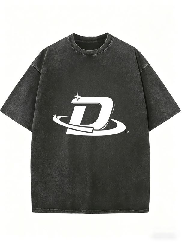 Retro Washed Loose Fit T-Shirt, Fashion Casual Short Sleeve Tee For Travel, Weekend Outings And Everyday Style_ecoleips.com