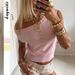 Essential Rib-Knit Camisole Top: Asymmetrical Off-Shoulder Design For Women | Soft Stretch Viscose | Casual Summer Basic In Pink & Yellow_ecoleips.com