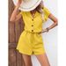 Women's Clothing Summer Suit Cardigan Bat Sleeve Waist Shorts Casual Fashion_ecoleips.com