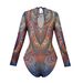 Russian Women's Long Sleeve Mesh Swimsuit Quick Drying Sun Protective One-Piece for Summer Sexy Vacation Style Polyester Kruppnik_ecoleips.com