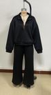 European American Cross-border Women's Fashion Half-zip Pullover Sweatshirt Pants Two-piece Set, Loose Casual Autumn And_ecoleips.com
