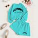 2026 Trendy Brand Y2 New Round-neck Short Sweatshirt + Elastic Waist Shorts Sports Suit Spring Summer, Fashionable For_ecoleips.com