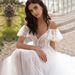 2025 Spring New Plus Size Wedding Slim Fit Off-Shoulder Lace Floral One-Shoulder Dress For Women_ecoleips.com