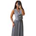 Sleeveless Vest Heavyweight Half-length Pleated Long-sleeved Women's High-end Two-piece Suit_ecoleips.com