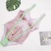 European American Style Women's Faux Skin Chest Hair One Piece Swimsuit Skin Tone Bikini Swimwear for Women_ecoleips.com