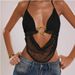 Aria Basics Aria Basics Trendy European And American Style Sexy Backless Halter Neck Camisole New Women's Slim Fit Fashion_ecoleips.com