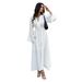 Women's Clothing High Waisted V Neck Long Sleeved Dress For Women Elegant Simple Style Spring Summer For Formal & Casual_ecoleips.com