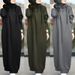 Women's Clothing Solid Color Fur Plush Fabric Hooded Drawstring Loose Casual Pocket Long Sleeve Women's Sweatshirt_ecoleips.com