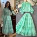 Women's Clothing Autumn Celebrity Style Lantern Sleeve Long Sleeve Splicing Shirt + A Line Skirt Suit Dress Women_ecoleips.com