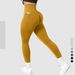 New European And American Peach Hip Seamless Yoga Pants Stretch Pocket Fitness Pants Sports Pants Yoga Leggings_ecoleips.com