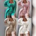 Women's Clothing Three Piece Lace Up Pajamas Set Leisure Suit Home Clothes One Piece_ecoleips.com