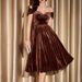 Casual Sleeveless High Waist Velvet Dress Fashion Backless Hollow Out Pleated Party Dress Elegant Lady V-neck Solid Maxi Dresses_ecoleips.com