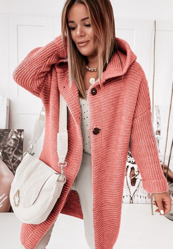 Women’s Clothing new hooded sweater with hood collar, elegant commuting loose cardigan, women's sweater, large size, women's clothing_ecoleips.com