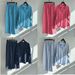 Women's Clothing 2 Piece Set Retro Cotton And Linen Shirt Set High Waist Loose Trousers Set_ecoleips.com