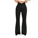 High-Waisted Hip Lifting Fitness Flare Pants Nude Feel High Elastic Yoga Casual Sports Trousers For Women_ecoleips.com