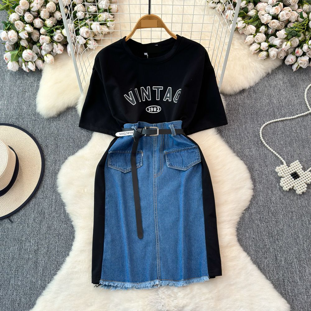 Women's Clothing Letter Print Dark Green Short Sleeved T Shirt For Women In Summer New Loose Casual Versatile Half Sleeved Top Trend_ecoleips.com