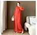 Women's Clothing Women's Fashion Pleated Dress Modest Abaya Dress High-End Loose Fit Slimming Plus Size Long Formal Gown Muslim Fashion_ecoleips.com