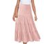Women's High-Waisted Bohemian Long Skirt For Summer European American Style Elastic Drawstring A-Line Casual Skirt_ecoleips.com