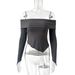 Women's Clothing Off Shoulder Long Sleeved Tops 2024 Spring Hot Selling Women's T Shirts Bottoming Tops_ecoleips.com