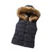 Women's Clothing New Down Cotton Vest Women Autumn And Winter Short Women's Hooded Cotton Coat Winter Vest Jacket_ecoleips.com