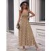 2022 Summer New Arrival: Popular Women's On In Europe And America - Square Neck, Ruffle Sleeves, Floral Print,_ecoleips.com