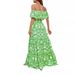 Cross-border European And American Foreign Trade Independent Site Summer Hot-selling Off-shoulder Printed Ruffle_ecoleips.com