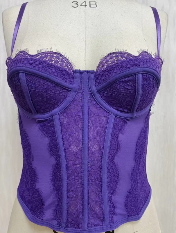 Women's Clothing A Vest Suspender Gathered Corset Sexy Slim Tube Top Lace Lace Outer Wear Corset Underwear_ecoleips.com